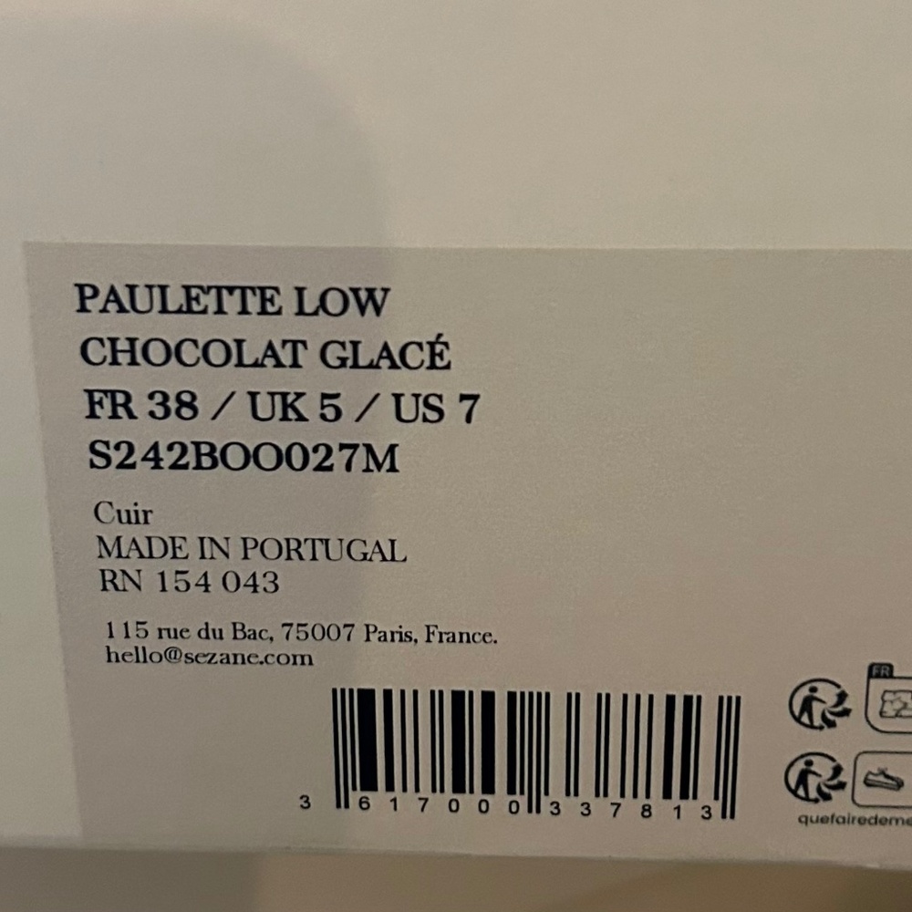 Pre Owned Womens Sezane PAULETTE LOW BOOTS Chocolate size US 7 - Picture 14 of 16